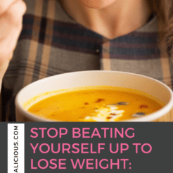 Stop beating yourself up to lose weight! Hear Shane's weight loss transformation, how she stopped restricting and being negative to herself.