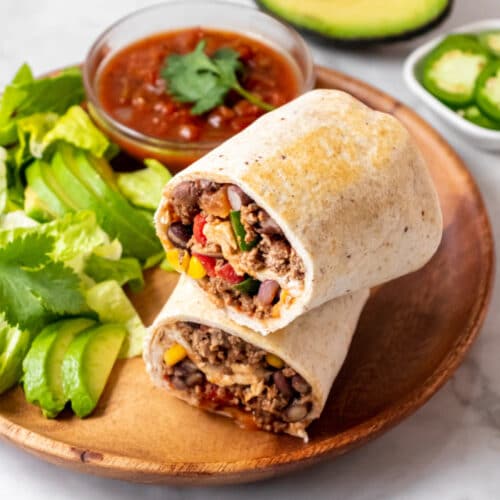 Healthy High Protein Burrito {Low Cal} Skinny Fitalicious®