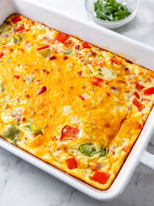 Healthy Denver Omelet Casserole {Low Carb} - Skinny Fitalicious®