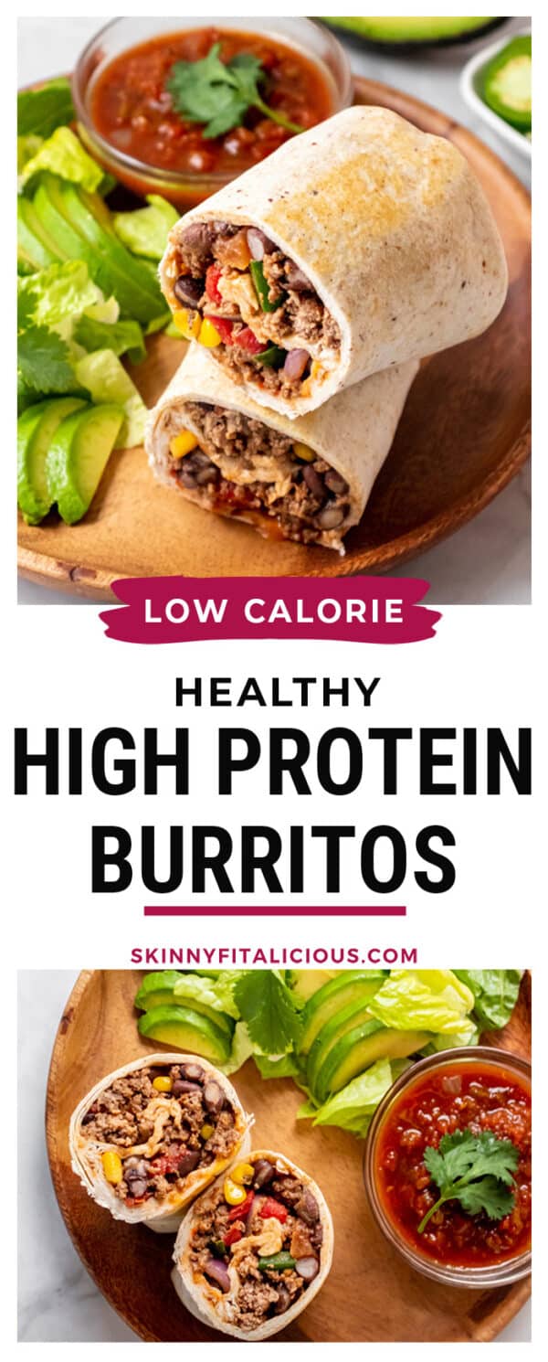 Healthy High Protein Burrito {Low Cal} Skinny Fitalicious®