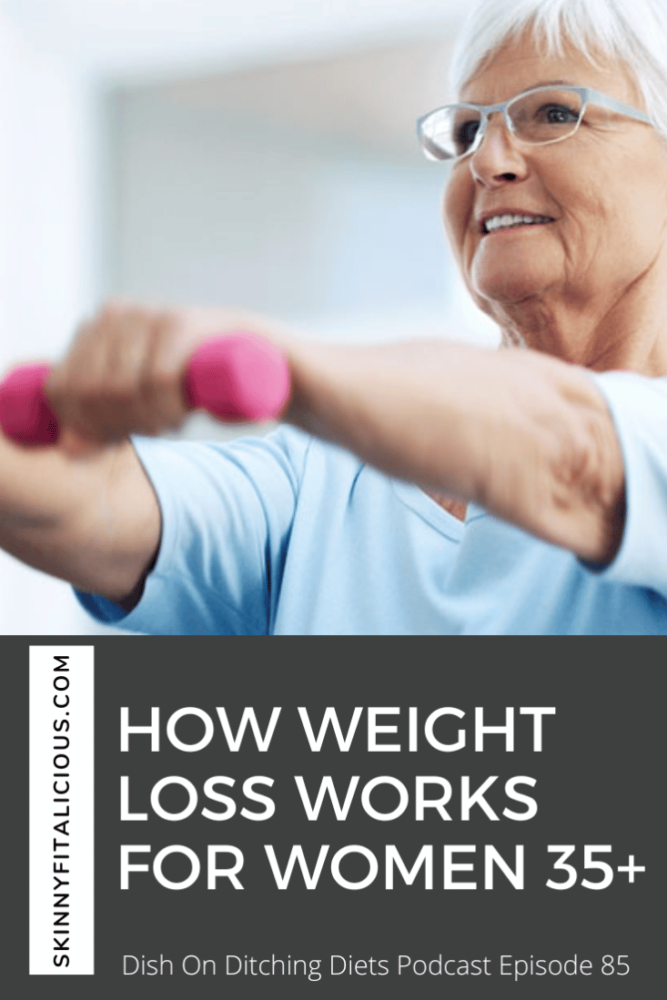 How weight loss works is through a calorie deficit. For women over 35 getting into a calorie deficit can be tricky after years of dieting.