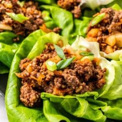 lettuce with ground beef inside