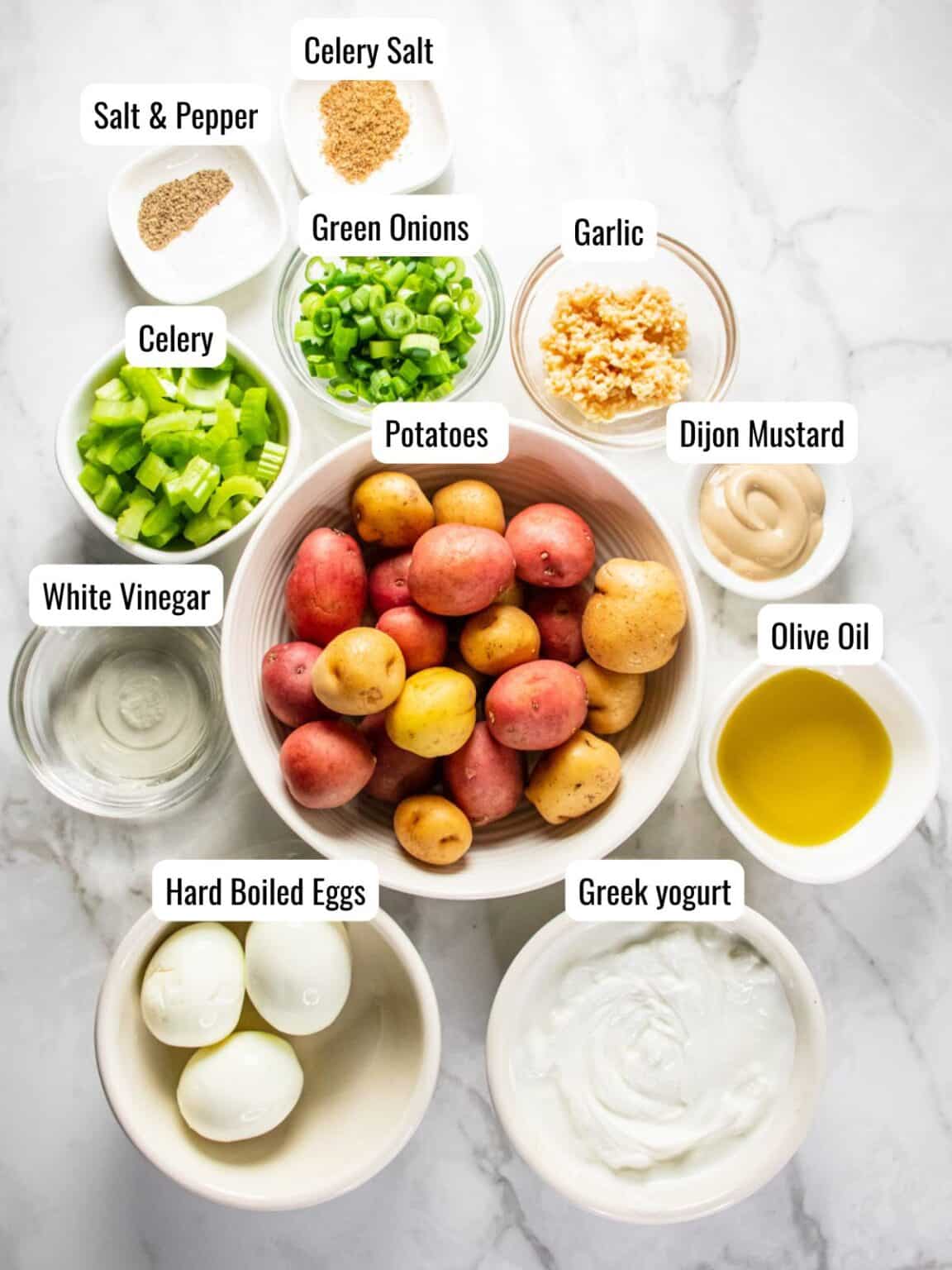 Fresh and Healthy Potato Salad - Skinny Fitalicious®