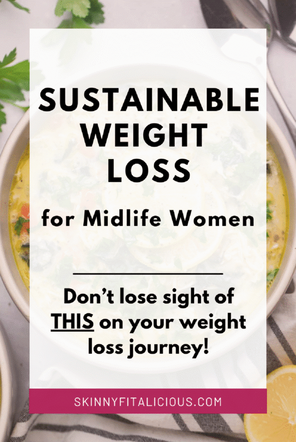 words that say sustainable weight loss for midlife women.