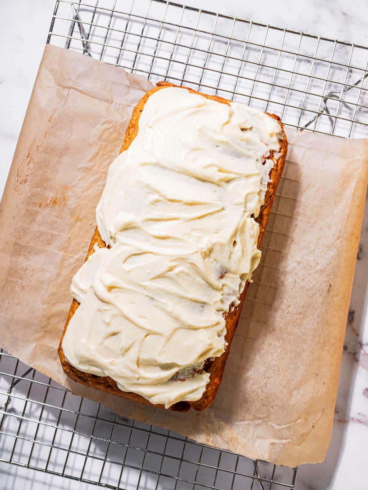 Icing put on top of the cake