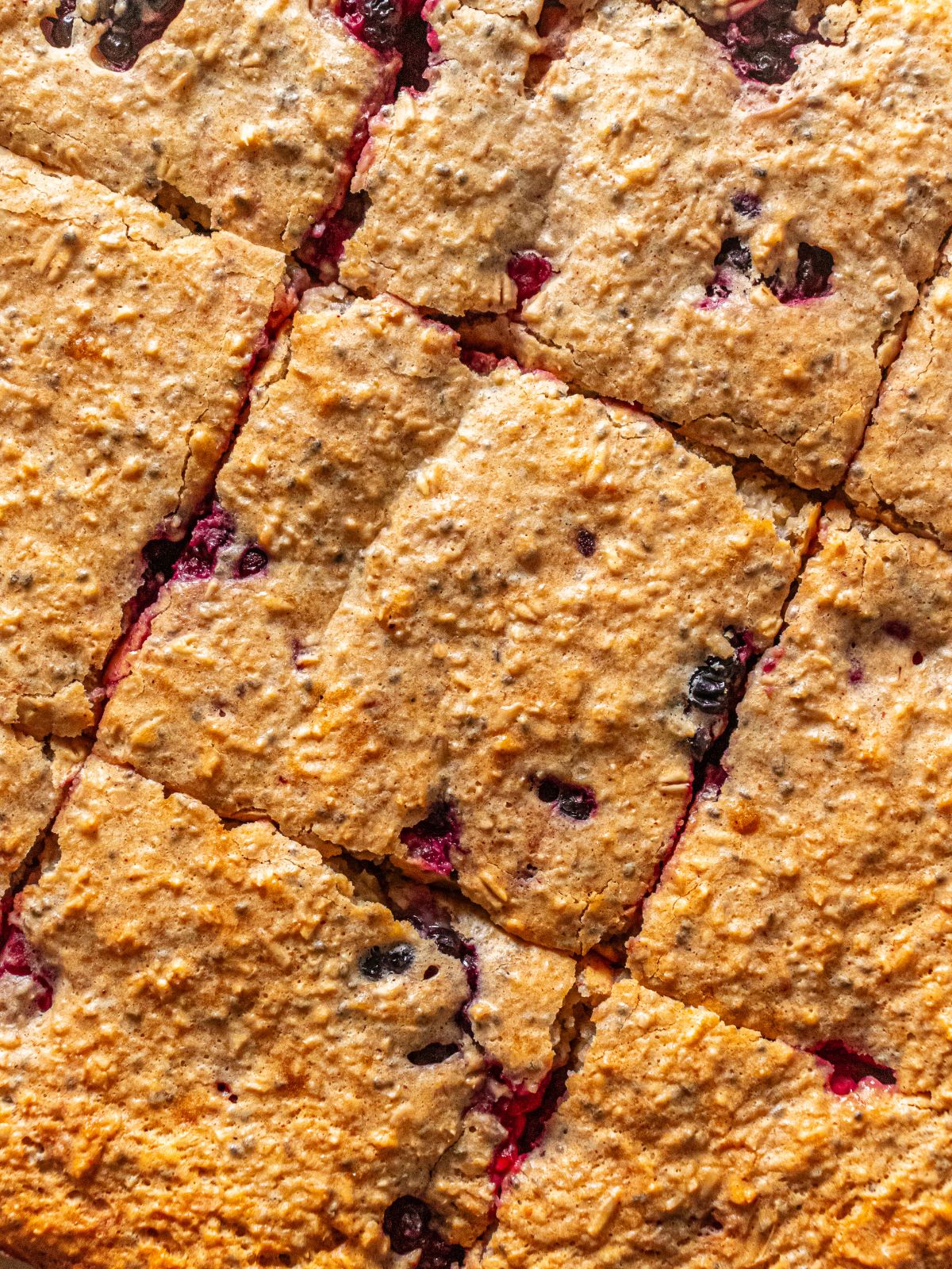 The bars cut into slices once cooked.