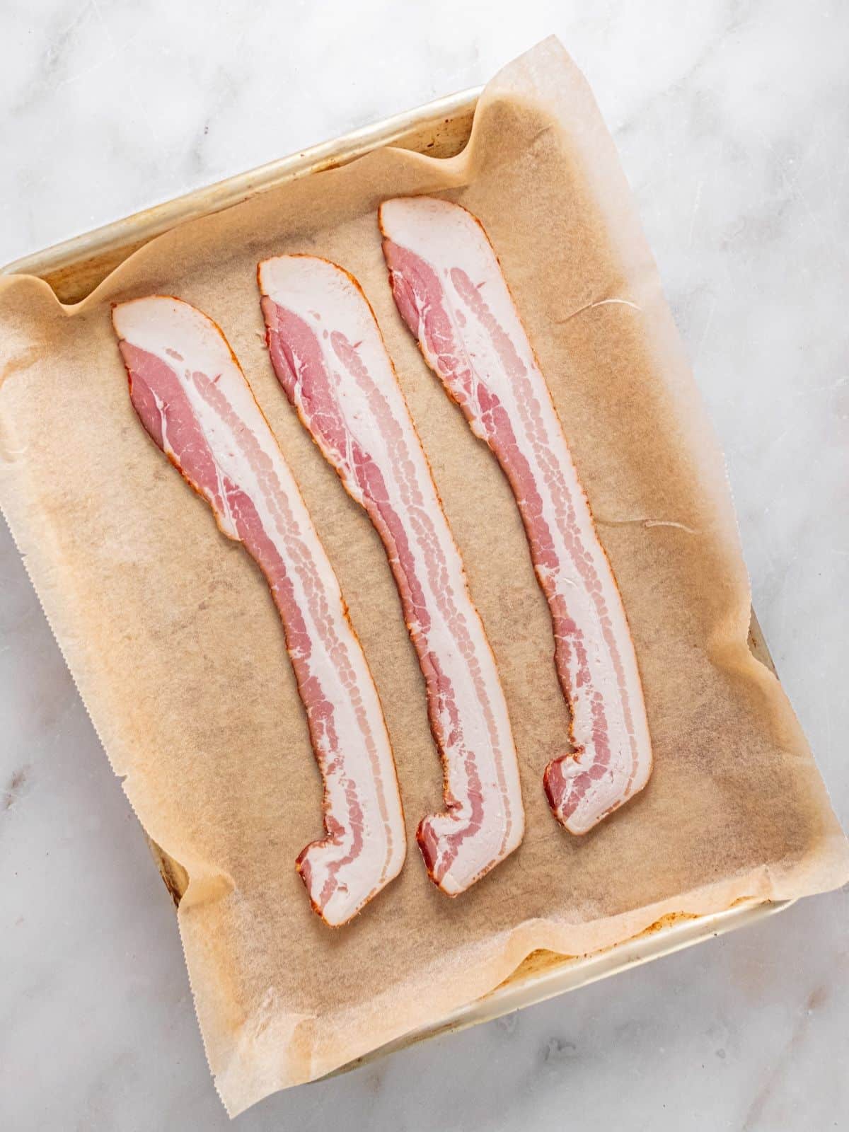 Bacon on a sheet pan.