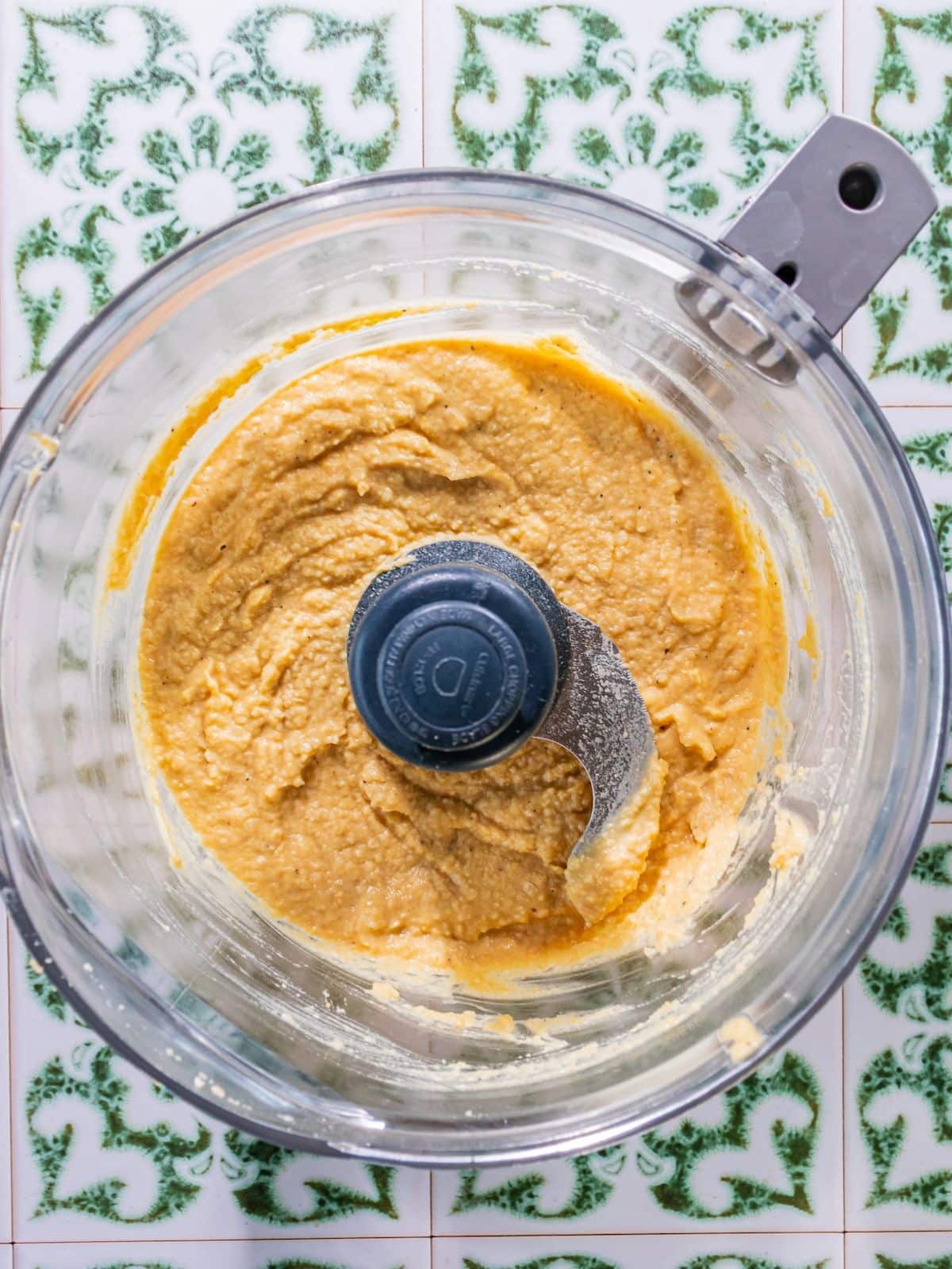 Everything in the blender mixed together.