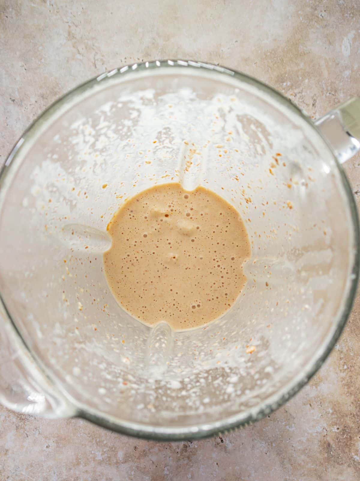 All the ingredients blended.