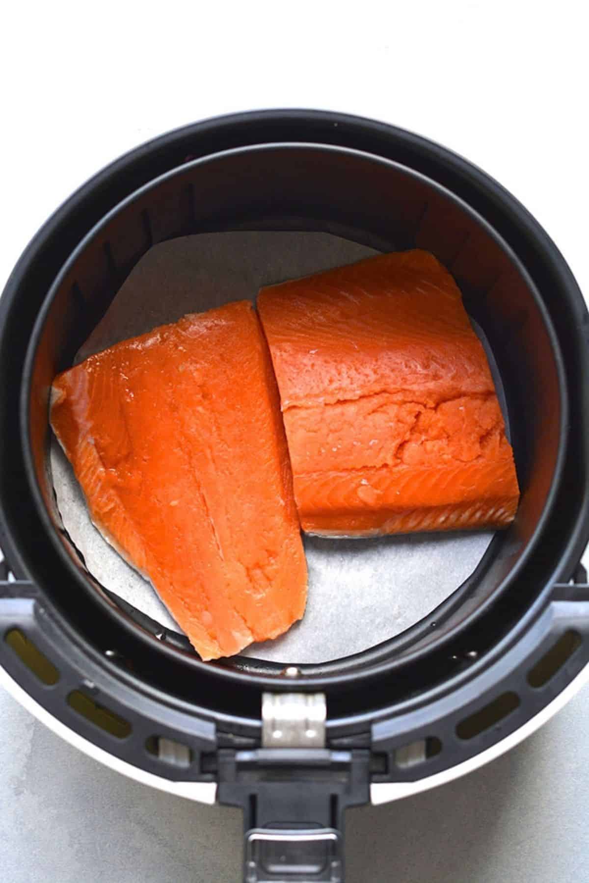 Salmon in the air fryer.