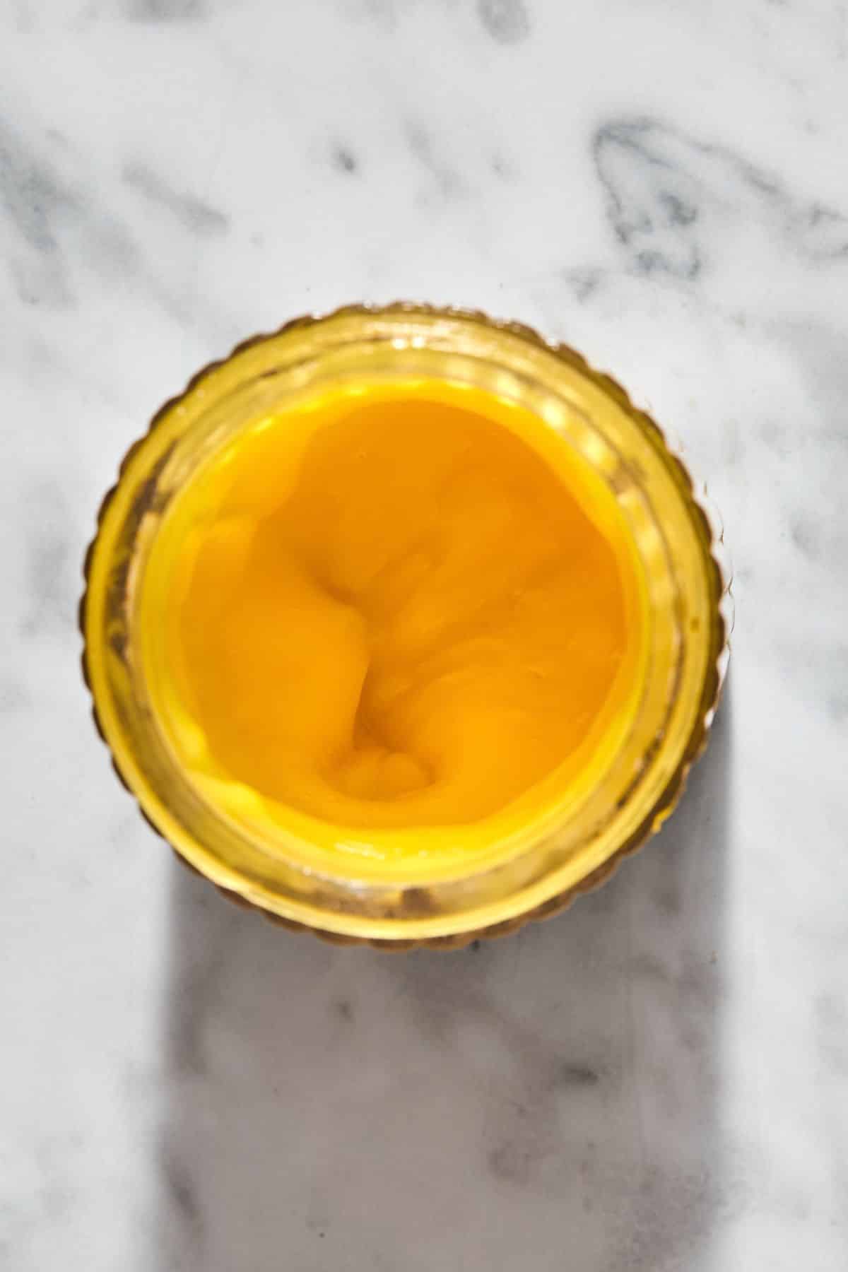 The butternut squash added in a blender.