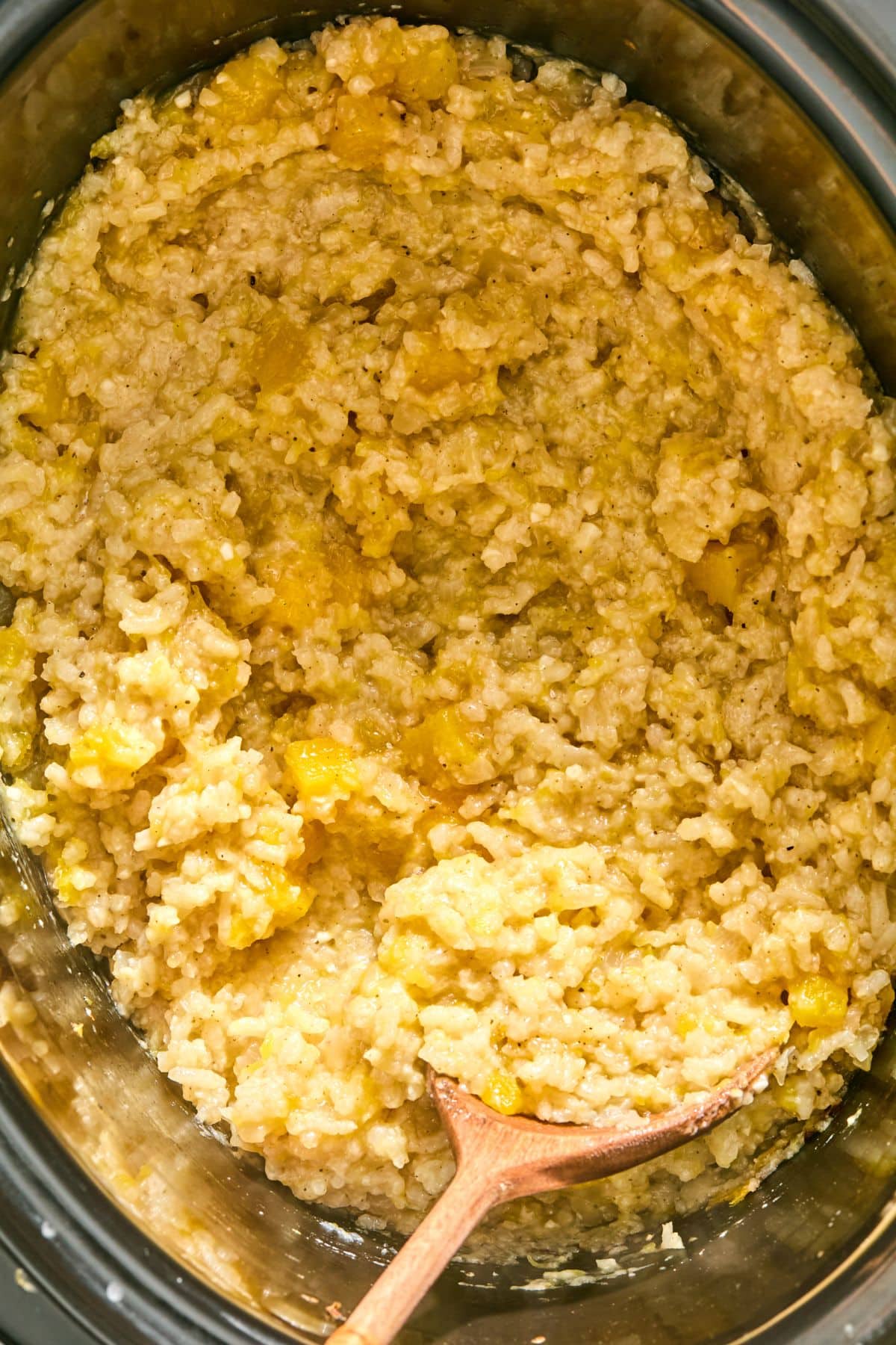 All ingredients mixed together.